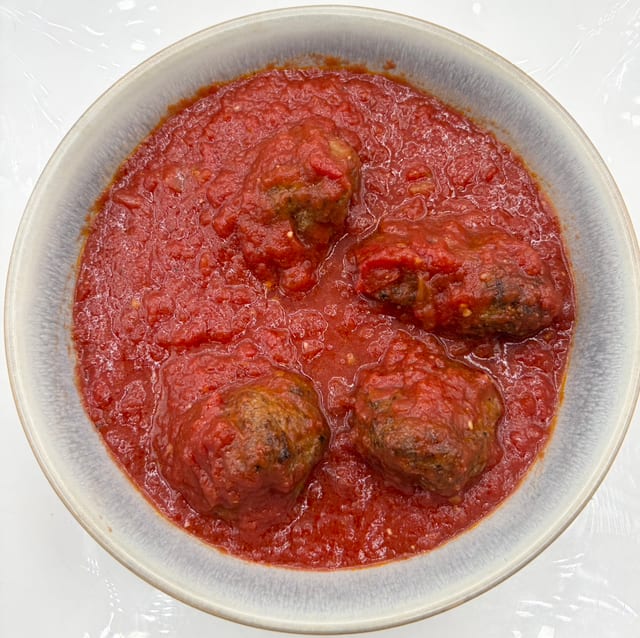 Side of Meat Balls w/ Marinara.