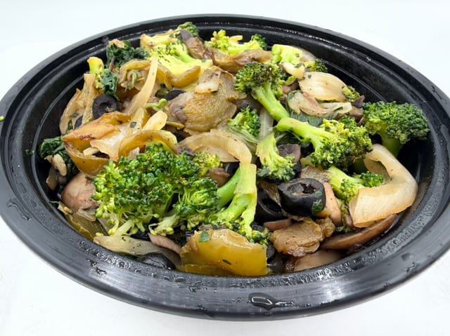 Hot Veggie Rice Bowl.