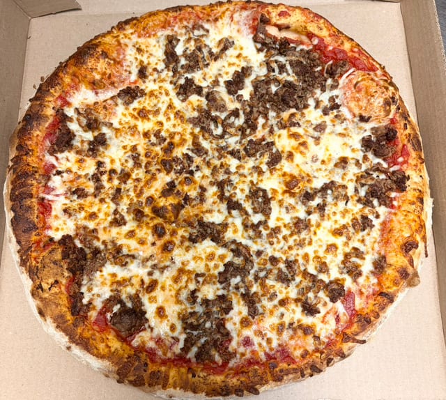 Steak & Cheese Pizza.