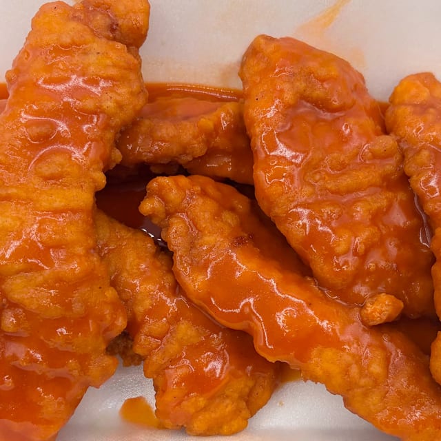 Boneless Buffalo Finger Dinner.