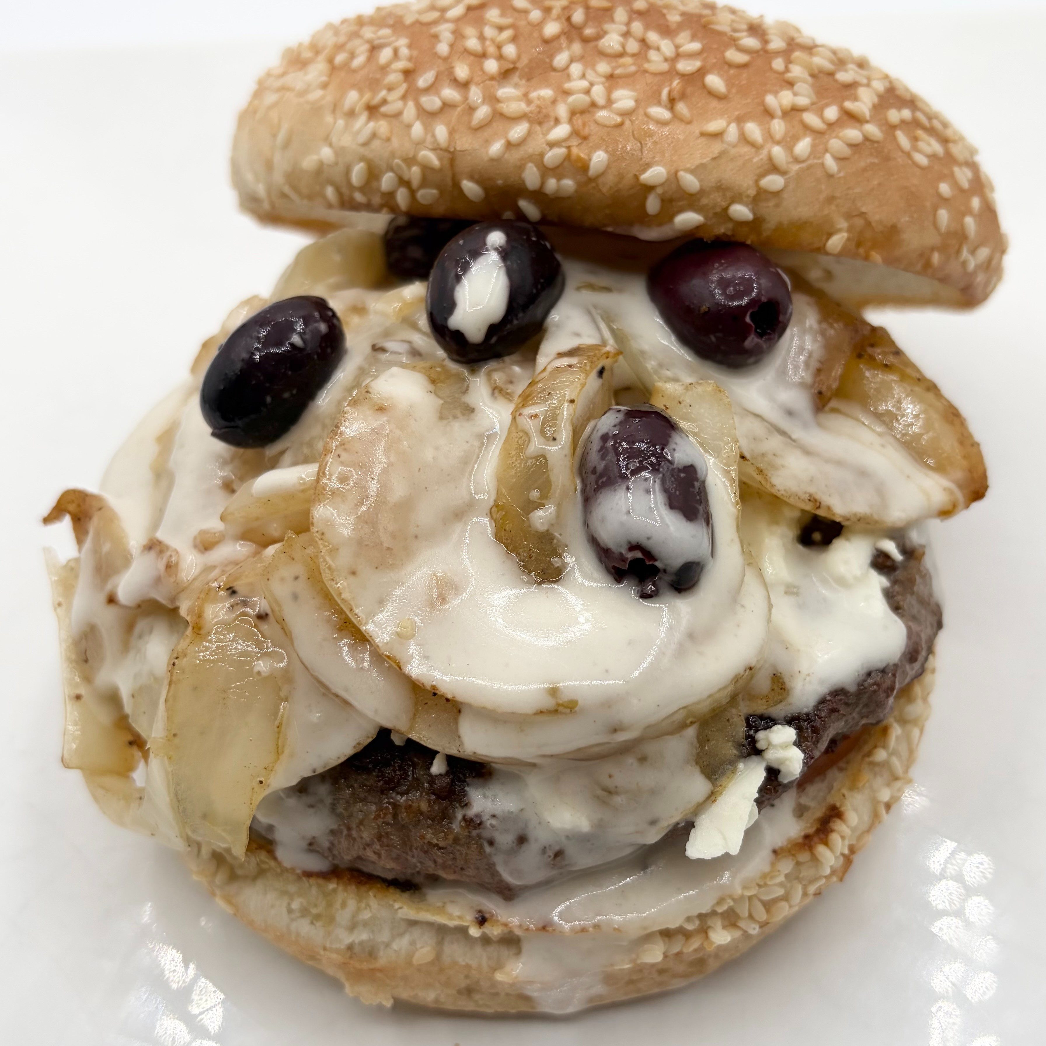 Mediterranean Burger.