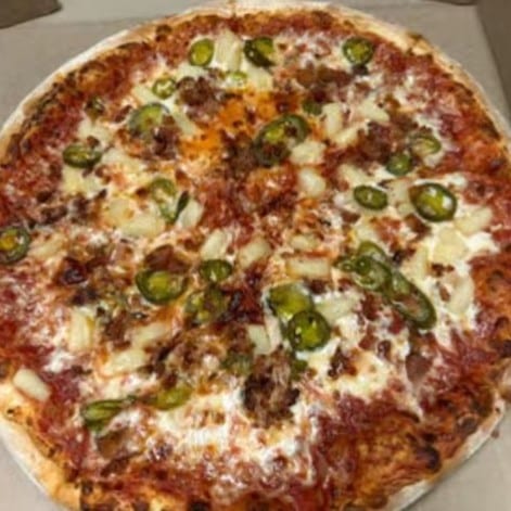 Spicy Luau Pizza.
