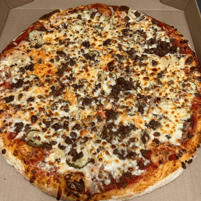 Cheeseburger Pizza.