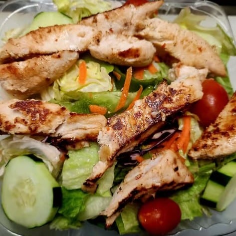 Chicken Kabob Salad.