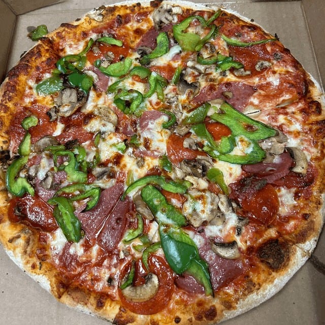 Mandee's Combo Pizza.