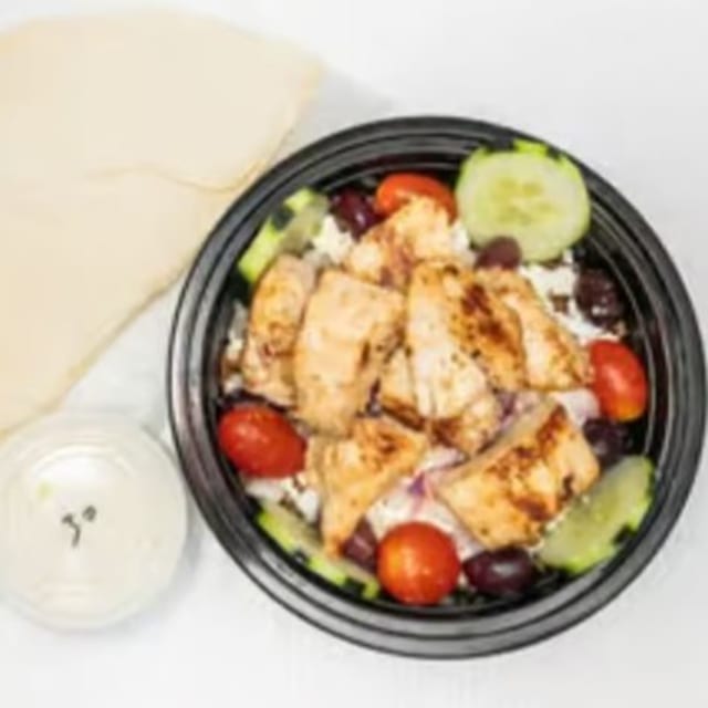 Mediterranean Rice Bowl.