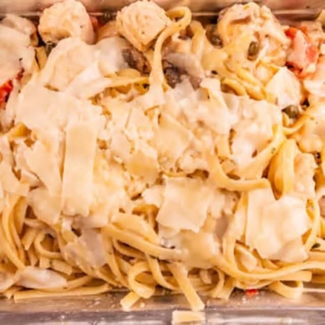 Chicken Piccata Linguini Dinner.